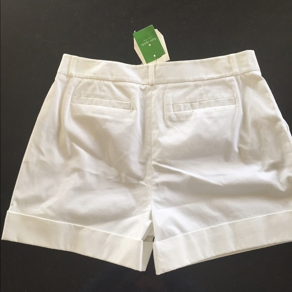Kate Spade white cuffed shorts - Picture 3 of 3