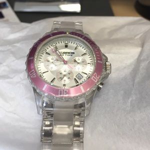 Clear ladies watch