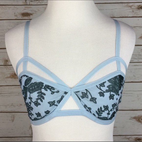 Urban Outfitters Other - [UO] Floral Mesh Strappy Bralette Boho Chic Layer