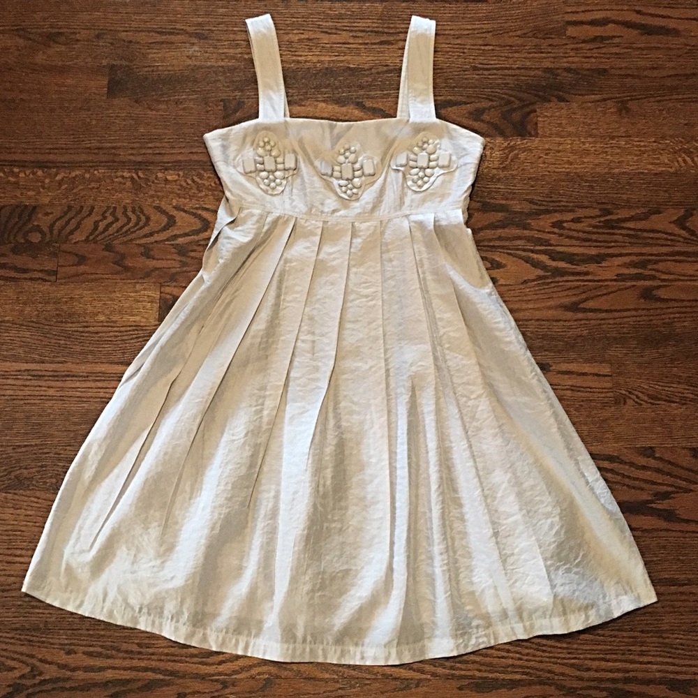 👗Light Gray Beaded Shimmery Stone Dress