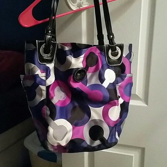 Coach tote bag used