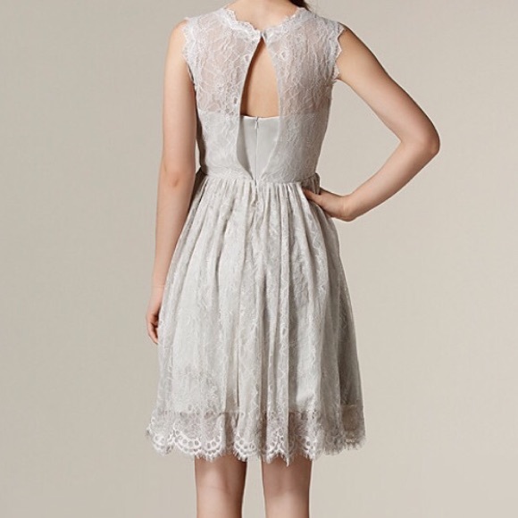 Knee Length Lace Dress - Picture 2 of 4