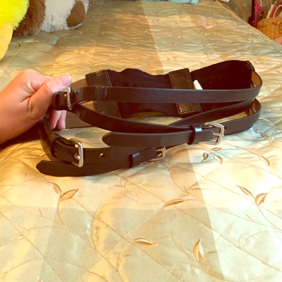 Triple belt for dresses