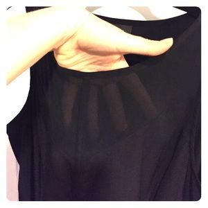 Black dressy tank blouse