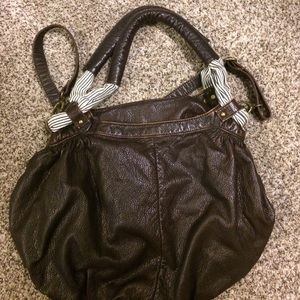 brown handbag