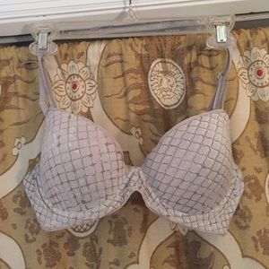 Grey Calvin Klein Push-up Bra 34C EUC