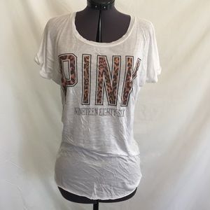 Victoria's Secret PINK Leopard Print Tee