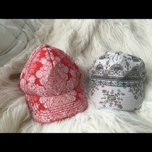 Lot of 2 Billabong Baseball Caps