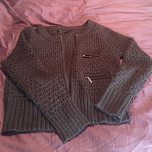 BCBGMaxAzria Knit zip up sweater