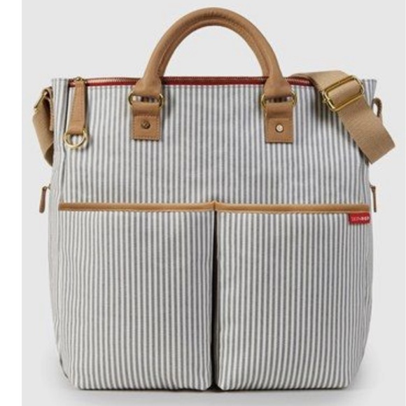 Skip hop pinstripe duo diaper bag