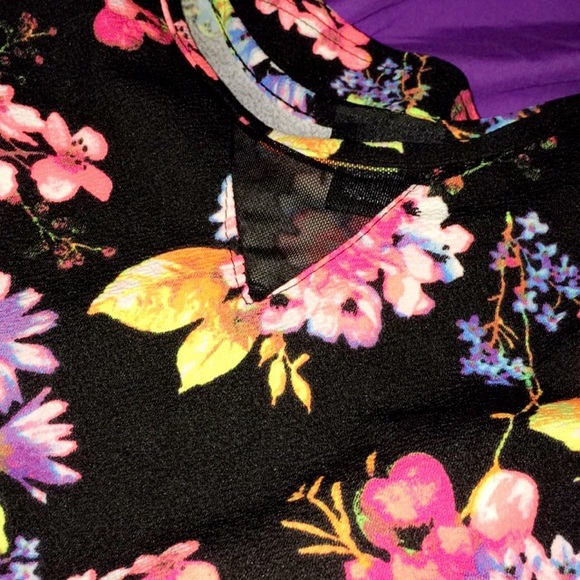 Neon floral rue 21 dress