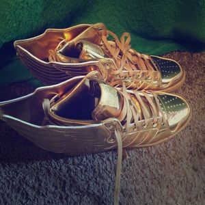 Adidas Gold Jeremy Scott Shoes(No Longer Have Box)