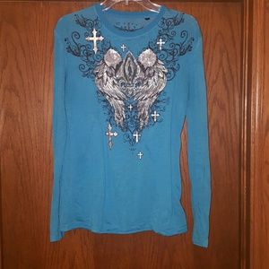 Rock & Roll Cowgirl blingy shirt