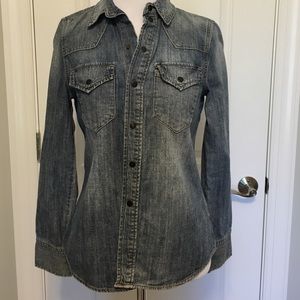 Madewell denim top