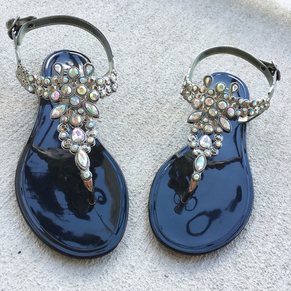 Black jelly sandals - Picture 2 of 3