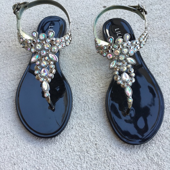 Black jelly sandals - Picture 3 of 3