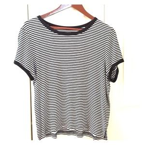 Black and White Striped Shirt