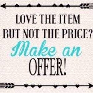 Feel free to make an offer!