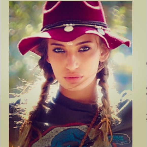 Ultra embellished felt hat /Free people