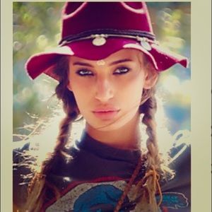 Ultra embellished felt hat /Free people