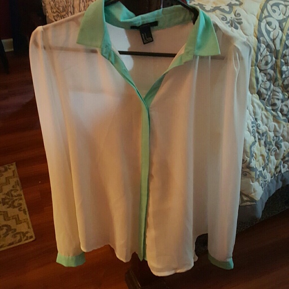 Forever 21 sheer blouse