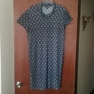 Purple and black dress