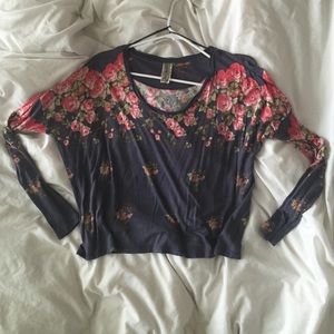 Free People floral long sleeve