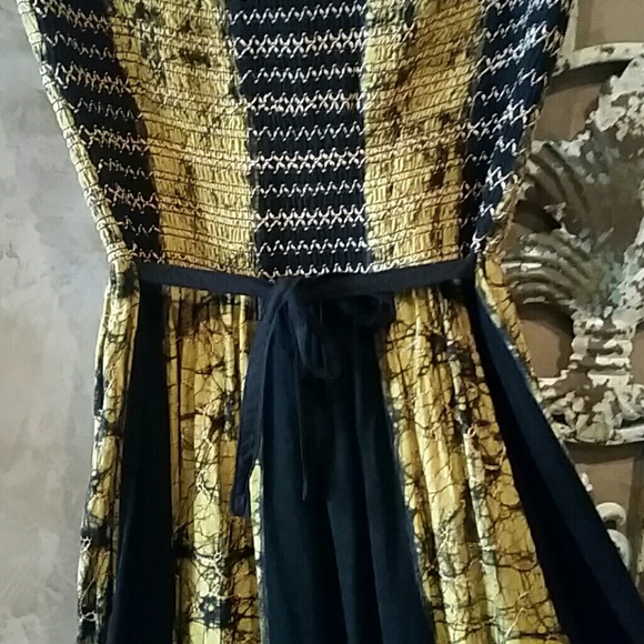 Fabulous strapless Boho maxi dress  Size M - Picture 3 of 4