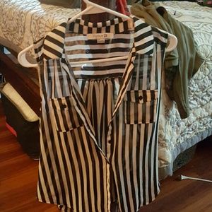 Black and white tank