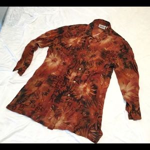 Chico's Design fun Southwest Design button up top