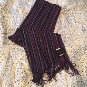 Purple and black scarf