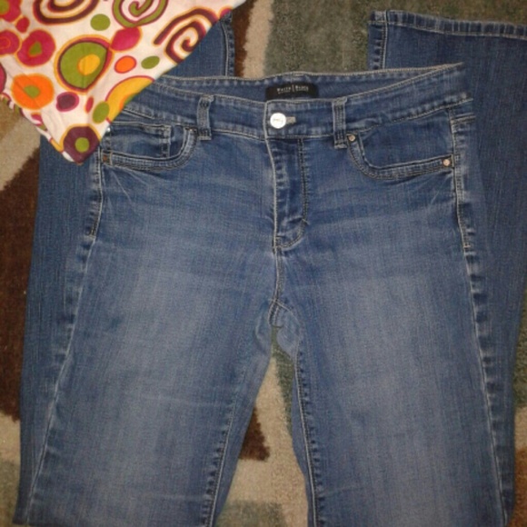 Blue Jeansboot leg /worn once .