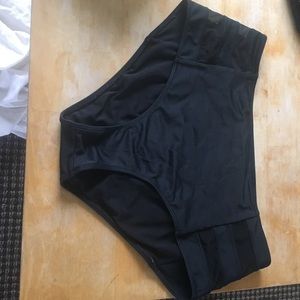 Black high wasted bikini bottom