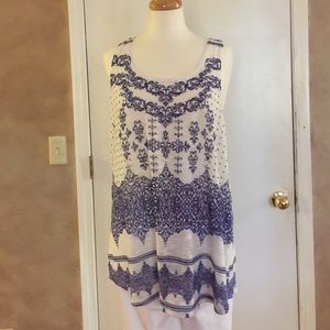 💥 on sale💥Maurices purple and white knit tank1x