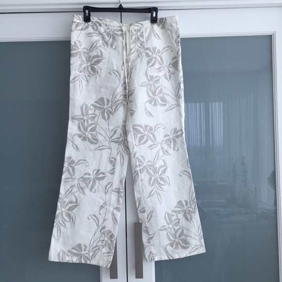 London Jean linen floral pants