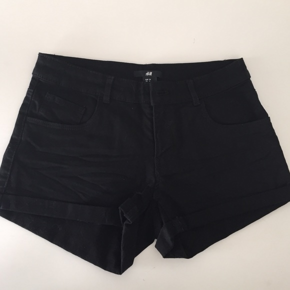 HM cargo style shorts black