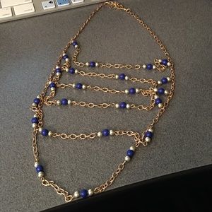 Nautical style layered necklace.