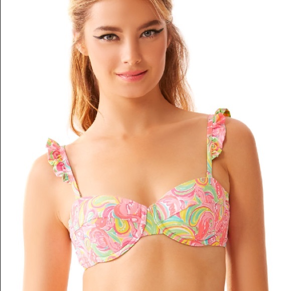 Lilly Pulitzer Hannah Ruffle Wire Bikini Top