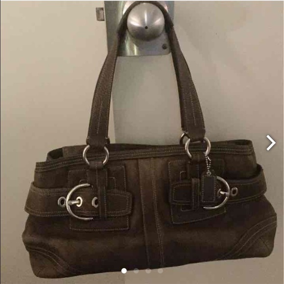 Brown Leather Coach Purse