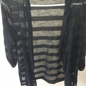 Black Sheer Cardigan