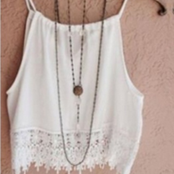 NIP Lace Crop Cami - Picture 3 of 3