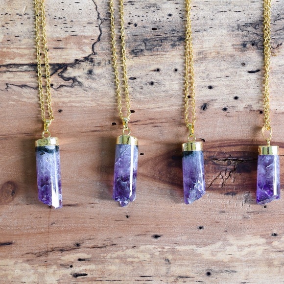 Amethyst Pendant Necklace - Picture 2 of 4