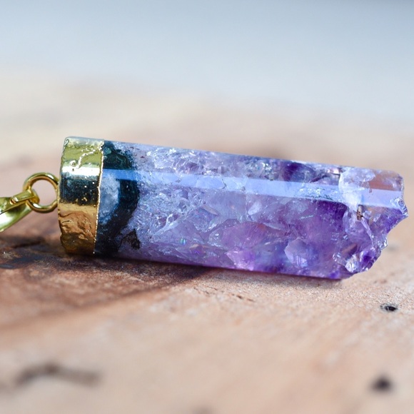 Amethyst Pendant Necklace - Picture 3 of 4