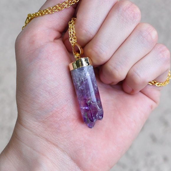 Amethyst Pendant Necklace - Picture 4 of 4