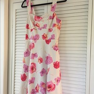 Figure flattering floral dress
