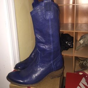 Royal Blue "Carson" FRYE boots size 7