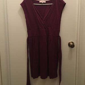 Purple dress with tie