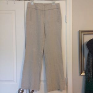 Loft Marissa trouser size 2 in tan linen