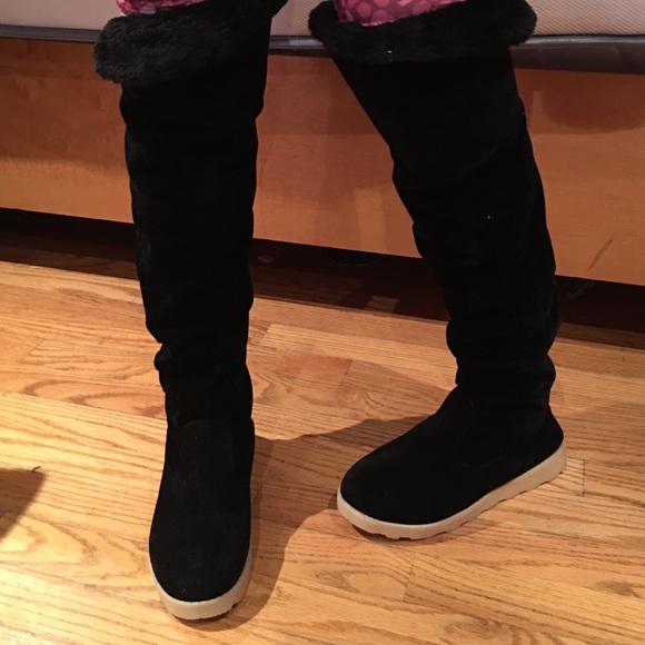 🎉SALE🎉Long Suede Blk Boots