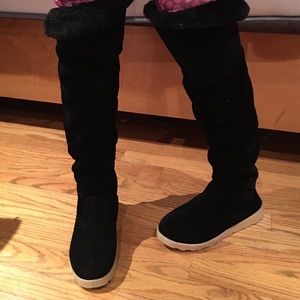 🎉SALE🎉Long Suede Blk Boots